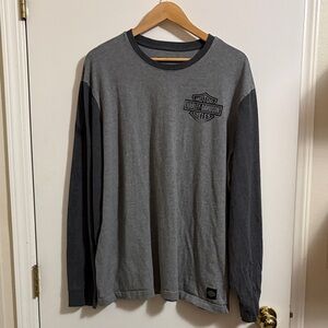 Harley-Davidson Two-Tone Gray Long Sleeve Tee